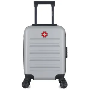Valise Cabine XS WIL 4 Roues 46 cm - gris - SWISS KOPPER pas cher