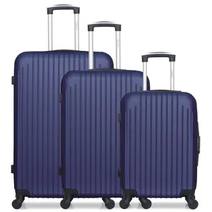 HERO Lot de 3 - Valises grand format weekend et cabine CARPATES - bleu - HE... pas cher