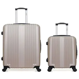 LOT DE 2 - Valises grand format et cabine LIPARI - beige - HERO pas cher