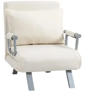 Homcom Fauteuil Chauffeuse Canapé-Lit Convertible pas cher