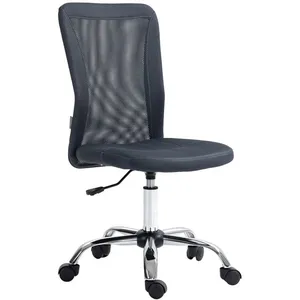 Comparateur de prix : Chaise de bureau Vinsetto ergonomique hauteur réglable piètement chrom...