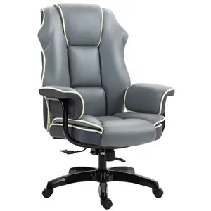 Fauteuil de Bureau Gamer Vinsetto Chaise de bureau Ergonomique avec Ha... pas cher