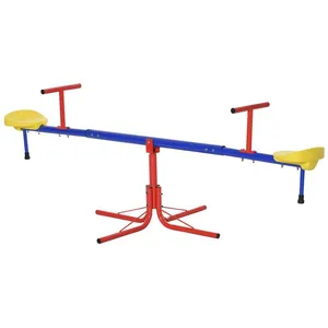 Comparateur de prix : Outsunny Trébuchet rotatif 360° - balançoire à bascule enfant - multicolore