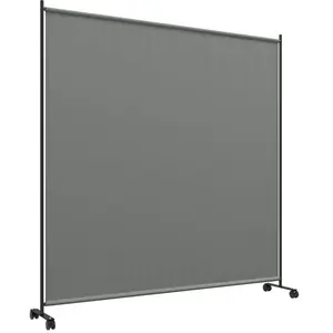 Comparateur de prix : Paravent extérieur - Outsunny - sur roulettes - opaque - autoportant - pour le jardin, terrasse, balcon - 183 x 30 x 181 cm - gris