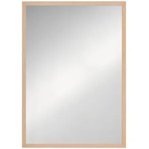 Miroir mural HOMCOM rectangulaire 50 x 70 cm, cadre en bois, idéal pou... pas cher