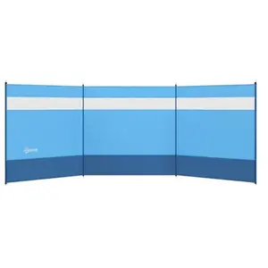 Paravent brise-vent de camping Outsunny portable pliable avec sac de t...