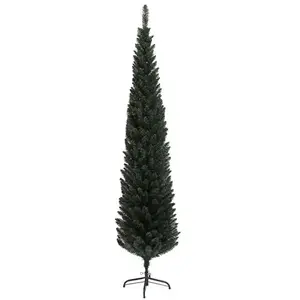 Sapin de Noël artificiel - HOMCOM - 195 cm - avec base en acier - 390 branches épines - décoration de Noël réaliste - vert pas cher
