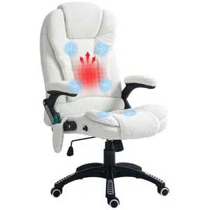 Fauteuil de bureau massant et chauffant Vinsetto avec hauteur réglable... pas cher