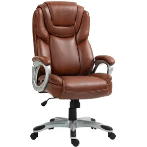 Chaise de bureau - HOMCOM - avec fonction bascule, dossier haut, roule... pas cher