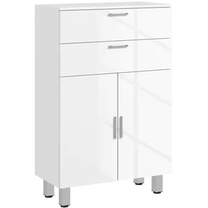 kleankin-Badkamerkast-60x30x93cm-Panneaux de particule-Blanc pas cher
