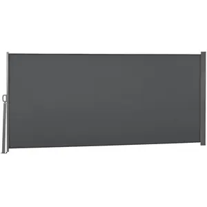 Outsunny Tuinzijluifel - Polyester - 300x160cm - Grijs pas cher