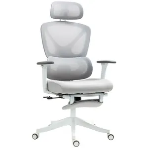 Fauteuil de bureau - HOMCOM - hauteur réglable, dossier inclinable, ap... pas cher