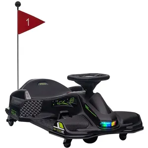 Kart électrique pour enfant - HOMCOM - 12V - vitesse réglable 3-8 km/h... pas cher