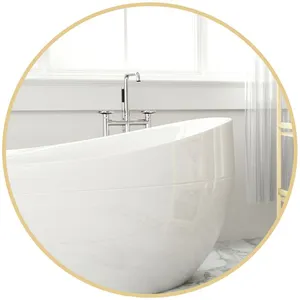 Miroir salle de bain - HOMCOM - diamètre 70 cm - cadre en métal - mural - facile à installer - pour chambre, salon, entrée - or pas cher