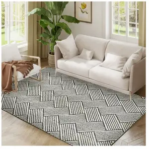 Tapis salon - HOMCOM - 200 x 140 cm - poils courts lavable en machine ... pas cher