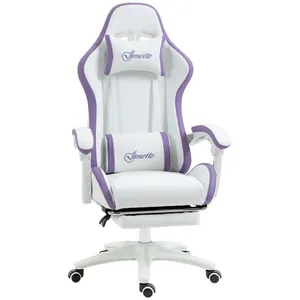 Chaise gaming - Vinsetto - ergonomique avec dossier inclinable à 135° ... pas cher