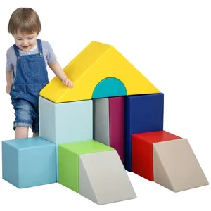 Parcours de motricité bébé - HOMCOM - 11PCS - housse en polyuréthane e... pas cher
