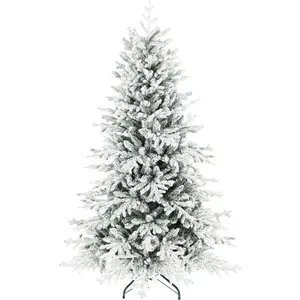 Sapin de Noël artificiel - HOMCOM - floqué de neige - 1815 branche sup... pas cher
