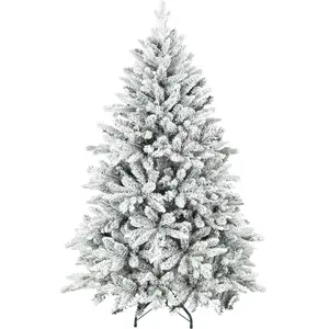 Sapin de Noël artificiel - HOMCOM - floqué de neige - 768 branche supp... pas cher