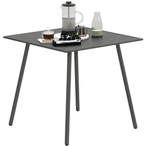 Table à manger de jardin - Outsunny - pour 6 personnes - plateau à lat... pas cher