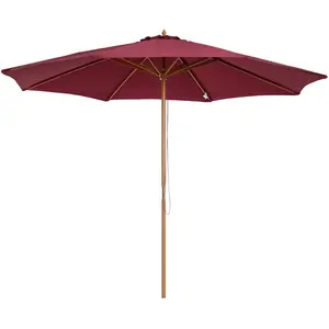 Comparateur de prix : Outsunny - parasol - Bois - 300x300x250cm - Rouge