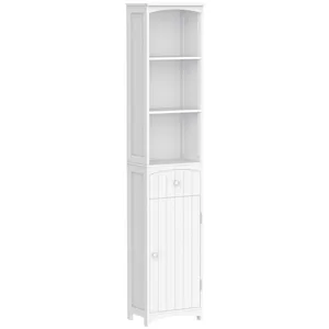 HOMCOM Meuble Colonne de Salle de Bain Meuble colonne rangement WC ave... pas cher