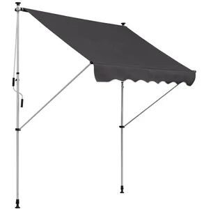 Outsunny - store banne - Aluminium - 200x150x280cm - Gris pas cher