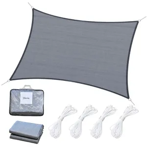 Comparateur de prix : Outsunny - voile dombrage - HDPE - 600x400cm - Gris