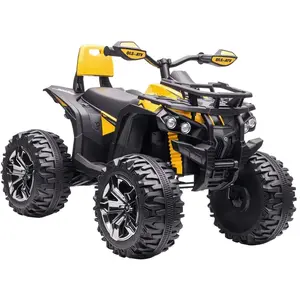 Comparateur de prix : HOMCOM Voiture 4x4 Quad Buggy électrique Enfant 12 V 5 Km/h Max. Effet...