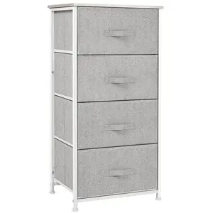 HOMCOM - meuble de rangement - Acier - 45x30x92cm - Gris pas cher