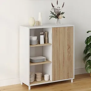 IDMARKET Buffet dappoint 70 cm EASY montage facile sans outils 3 étagè... pas cher