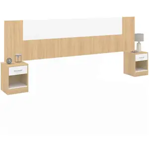 IDMARKET Tête de lit SAPA chevets modulables pour lit 140, 160 ou 180 ... pas cher