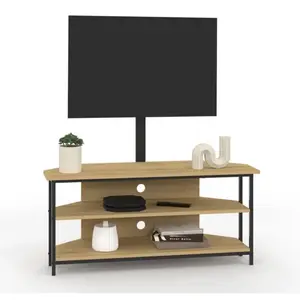 IDMarket Meuble Tv 100 Cm D'angle Detroit Avec Étagères Et Support Tv ... pas cher