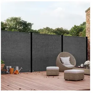 Comparateur de prix : Brise vue occultant - IDMARKET - 1,8 x 10 m - Gris 400 gr/m² ultra rés...