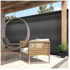 Comparateur de prix : IDMARKET ID MARKET - Kit de lamelles occultantes PVC grises L.60 m pou...