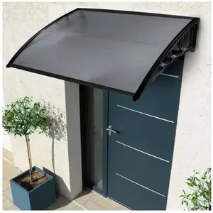 Comparateur de prix : ID MARKET - Auvent de porte teinté 80x120 cm marquise d'accueil