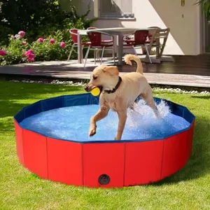 ID MARKET - Piscine pliable XXL pour chien baignoire 120 x 30 cmVendu parcdiscount