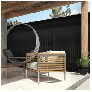 Comparateur de prix : IDMARKET ID MARKET - Kit de lamelles occultantes PVC noires L.60 m pou...