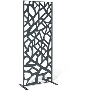 IDMARKET PANNEAU DÉCORATIF UNIVERSEL 150 X 50 CM USAK GRIS pas cher