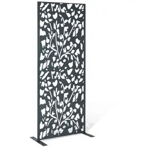 Comparateur de prix : IDMARKET PANNEAU DÉCORATIF UNIVERSEL 150 X 50 CM FLOWER GRIS