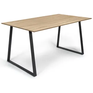 Comparateur de prix : IDMARKET Table à manger rectangle ROSALIE 6 personnes design industriel 150 cm