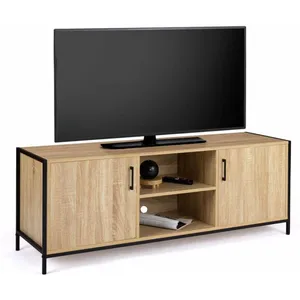 Meuble TV - IDMARKET - DETROIT - Bois et métal - 140 cm pas cher