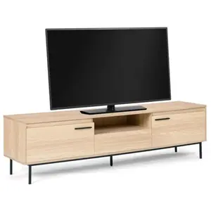 Idmarket - Meuble tv 180 cm seattle avec rangements design industriel pas cher