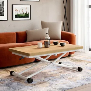 IDMARKET Table basse relevable en table à manger URBANA plateau façon ... pas cher