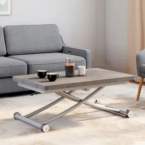 IDMARKET Table basse relevable en table à manger URBANA plateau effet ... pas cher
