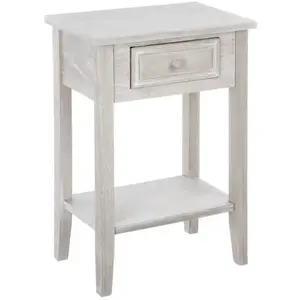 Table de chevet Charme - ATMOSPHERA - 1 Tiroir - Marron naturel pas cher