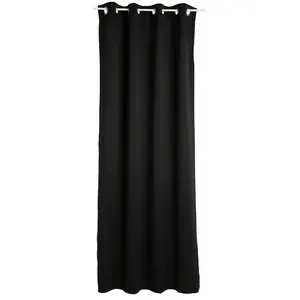 ATMOSPHERA Rideau occultant Louisa - 140 x 260 cm - 140 x 260 - Noir pas cher