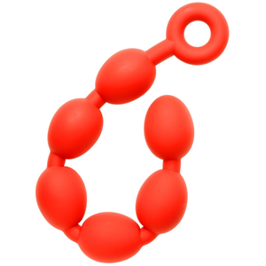 Boules anales Stretch Eggs M 45 x 5 cm Rouges rouge 
