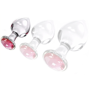 Plug Bijou en Verre Diamond Glassy S 6.5 x 2.7cm pas cher