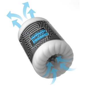 Masturbateur Double Entrée Throuth Cup 10cm   pas cher